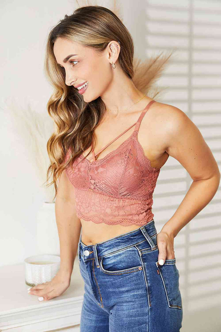 JadyK Luna Crisscross Front Lace Bralette